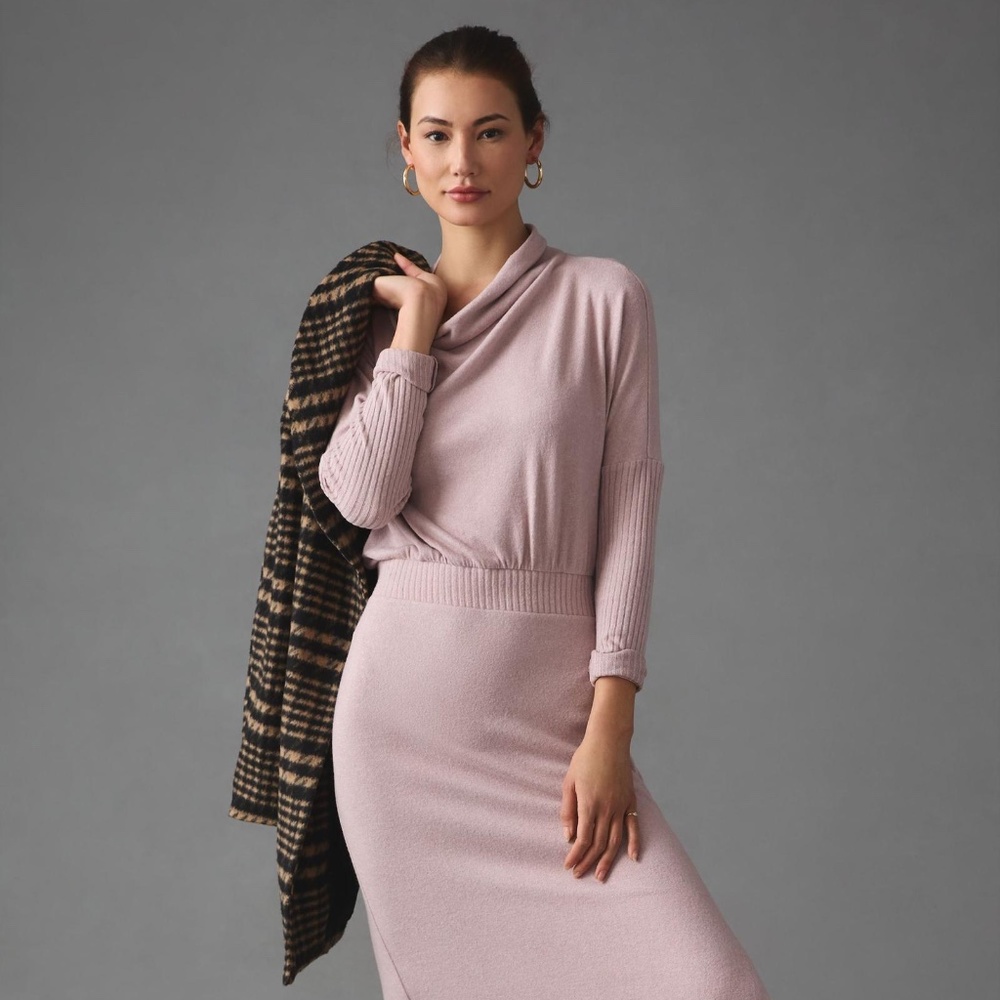 NWT Anthropologie Daily Practice by Anthropologie The Arabella Drapey Dress L